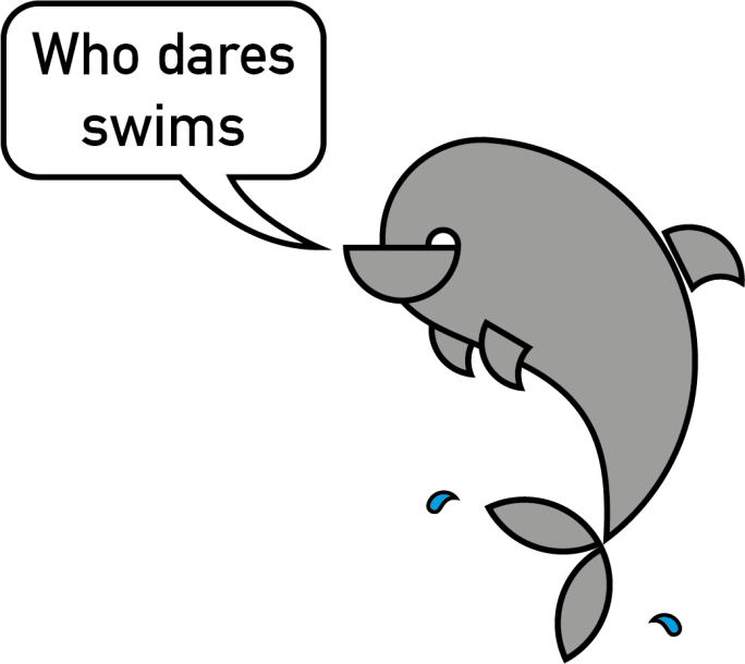 who dares swims